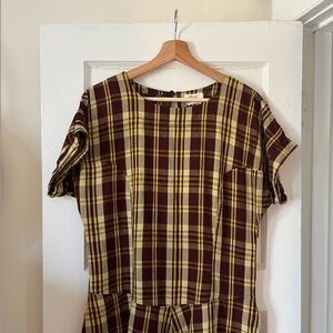 Toast Plaid Dress - Size 12 (UK Sizing)